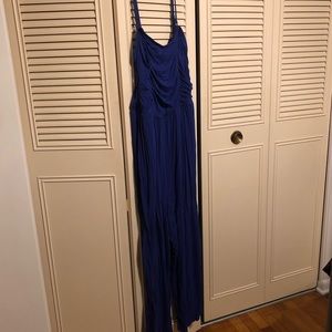 Ava & Viv 2X convertible blue jumpsuit